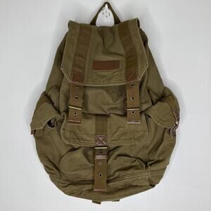 Gootium Green Canvas Rucksack Backpack Travel Daypack School Casual Bag